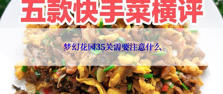 梦幻花园35关需要注意什么