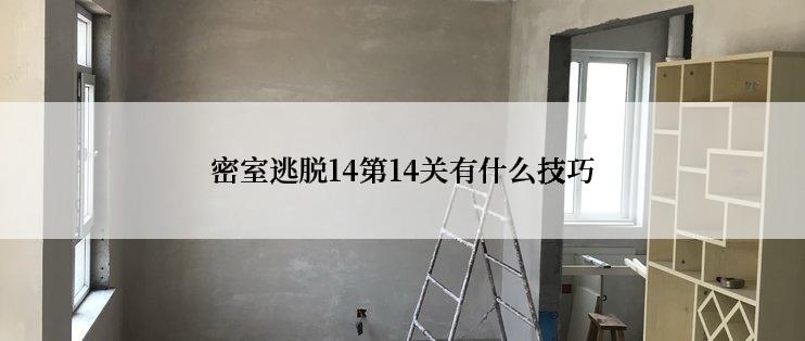 密室逃脱14第14关有什么技巧