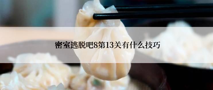  密室逃脱吧8第13关有什么技巧