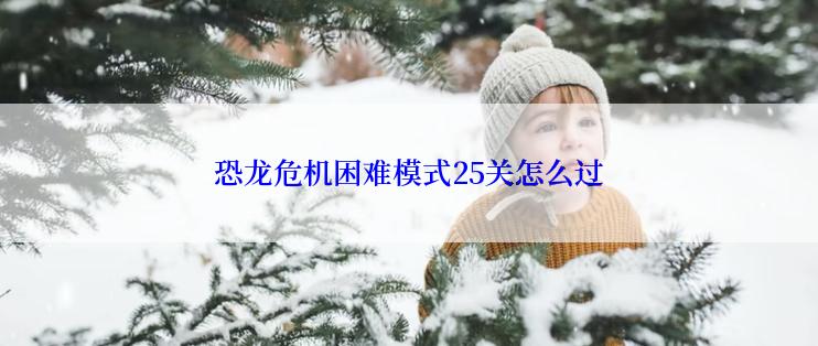 恐龙危机困难模式25关怎么过