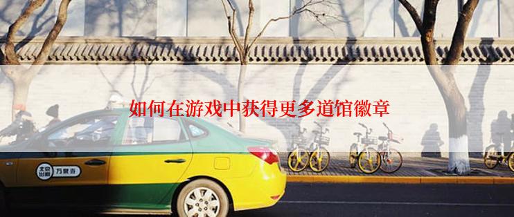  如何在游戏中获得更多道馆徽章