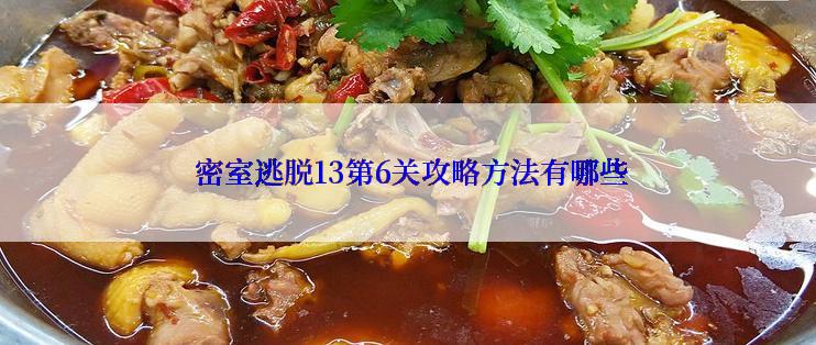 密室逃脱13第6关攻略方法有哪些