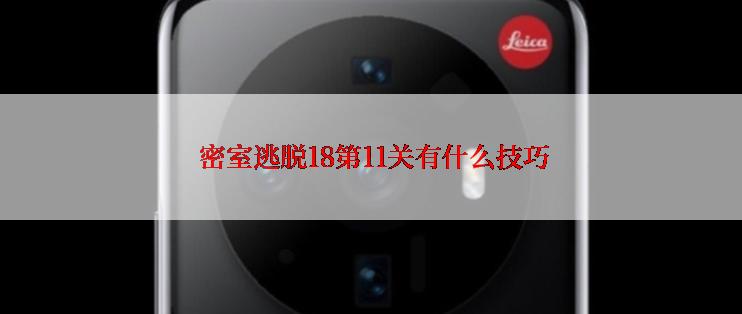 密室逃脱18第11关有什么技巧