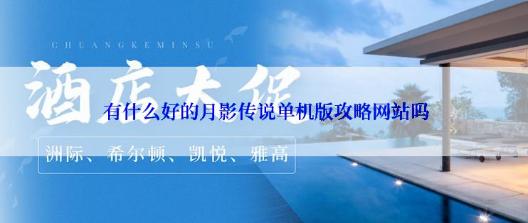 有什么好的月影传说单机版攻略网站吗