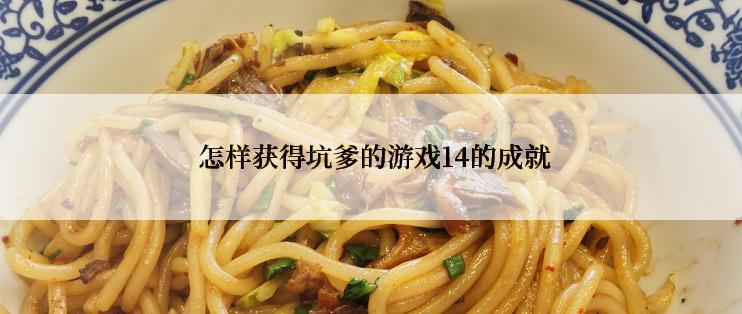  怎样获得坑爹的游戏14的成就