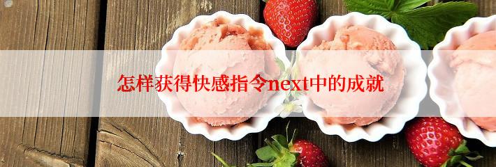  怎样获得快感指令next中的成就
