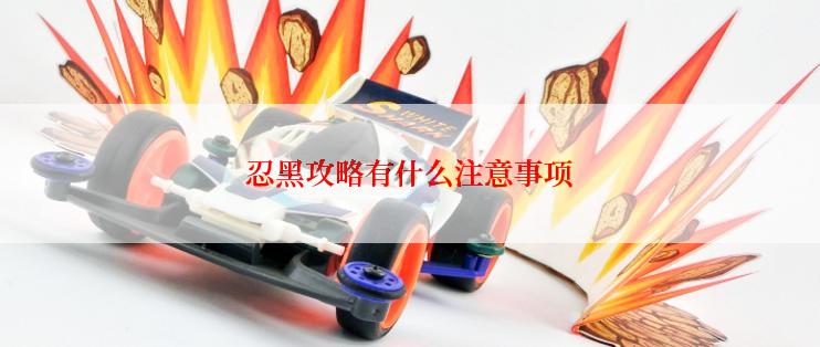 忍黑攻略有什么注意事项