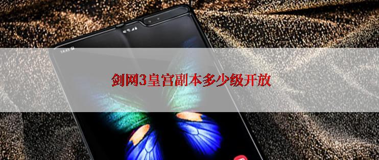  剑网3皇宫副本多少级开放