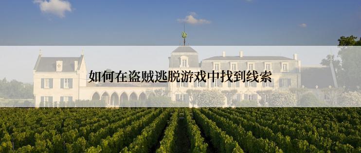 如何在盗贼逃脱游戏中找到线索