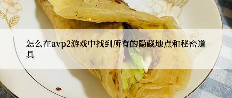 怎么在avp2游戏中找到所有的隐藏地点和秘密道具