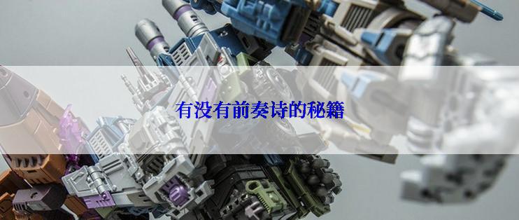 有没有前奏诗的秘籍