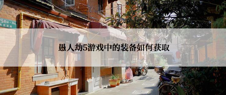  愚人劫5游戏中的装备如何获取
