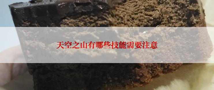 天空之山有哪些技能需要注意