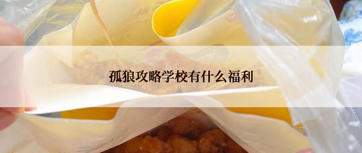 孤狼攻略学校有什么福利