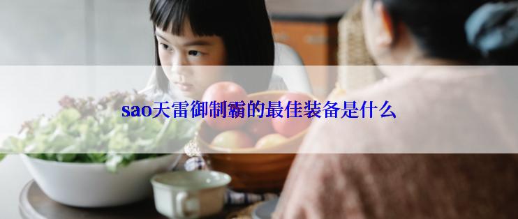 sao天雷御制霸的最佳装备是什么