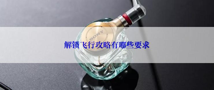 解锁飞行攻略有哪些要求