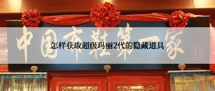 怎样获取超级玛丽2代的隐藏道具