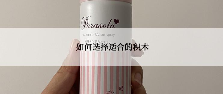  如何选择适合的积木