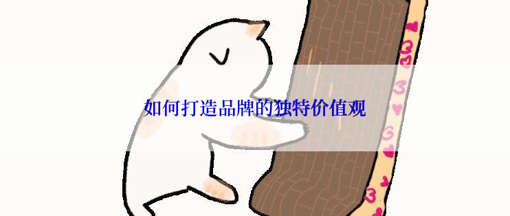 如何打造品牌的独特价值观