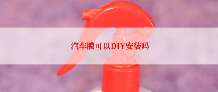  汽车膜可以DIY安装吗
