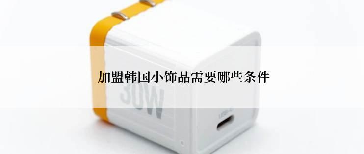  加盟韩国小饰品需要哪些条件