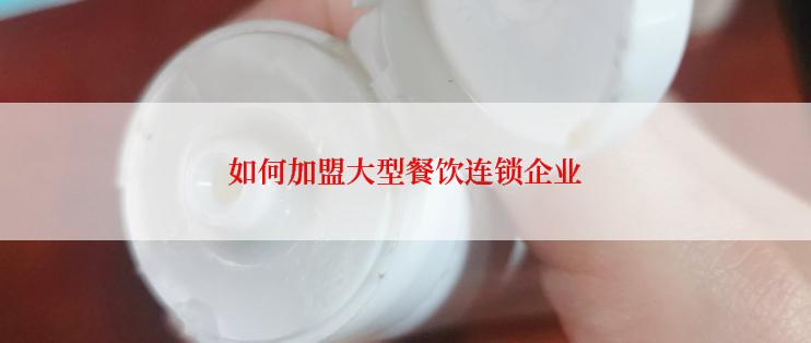 如何加盟大型餐饮连锁企业