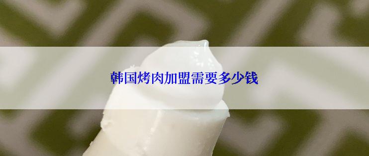 韩国烤肉加盟需要多少钱