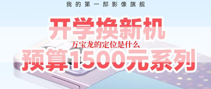 万宝龙的定位是什么