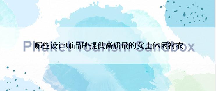  哪些设计师品牌提供高质量的女士休闲衬衣