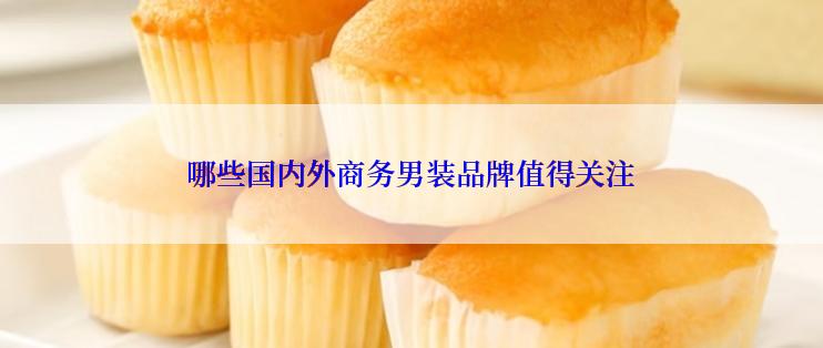 哪些国内外商务男装品牌值得关注