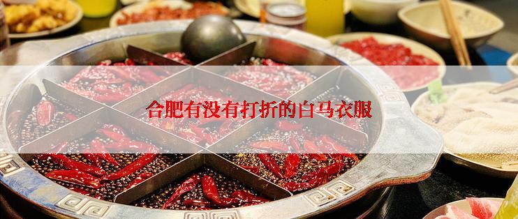 合肥有没有打折的白马衣服