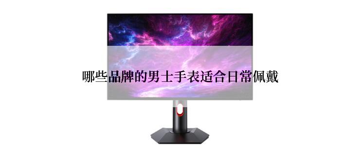哪些品牌的男士手表适合日常佩戴