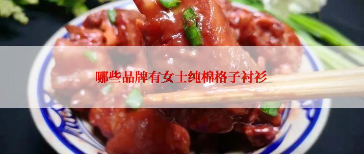 哪些品牌有女士纯棉格子衬衫