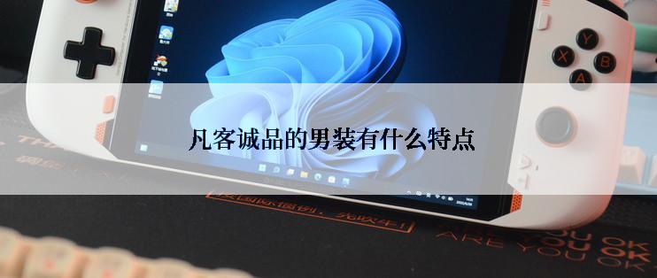  凡客诚品的男装有什么特点