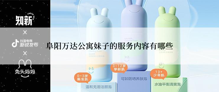 阜阳万达公寓妹子的服务内容有哪些