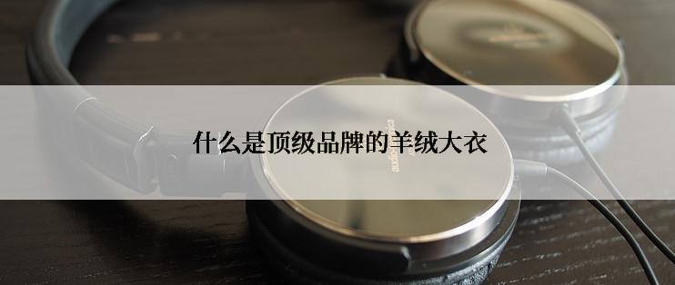  什么是顶级品牌的羊绒大衣