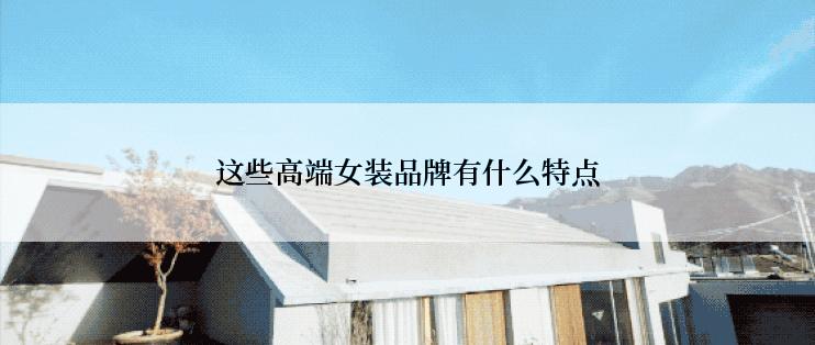 这些高端女装品牌有什么特点