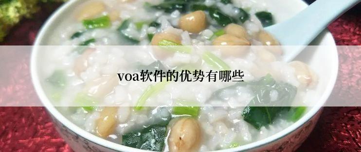 voa软件的优势有哪些