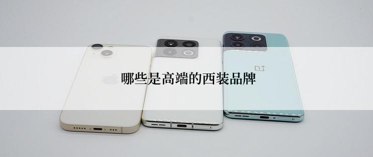  哪些是高端的西装品牌