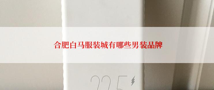  合肥白马服装城有哪些男装品牌