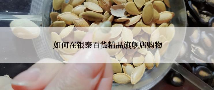  如何在银泰百货精品旗舰店购物