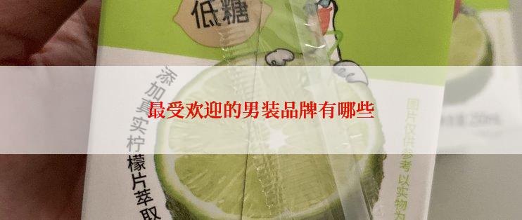 最受欢迎的男装品牌有哪些