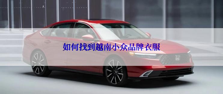 如何找到越南小众品牌衣服
