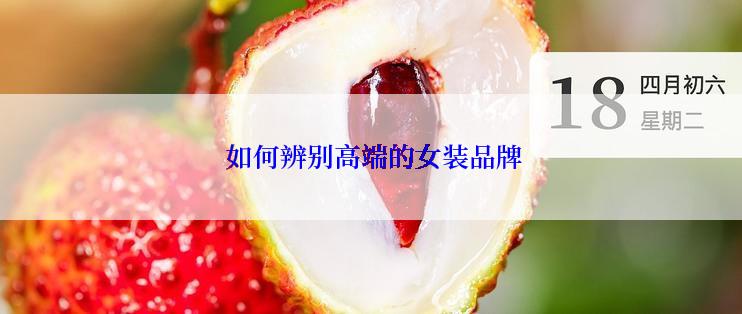  如何辨别高端的女装品牌