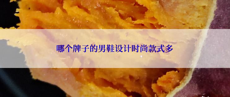哪个牌子的男鞋设计时尚款式多