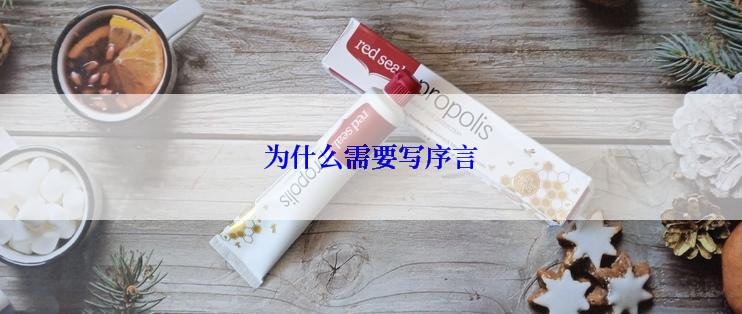 为什么需要写序言