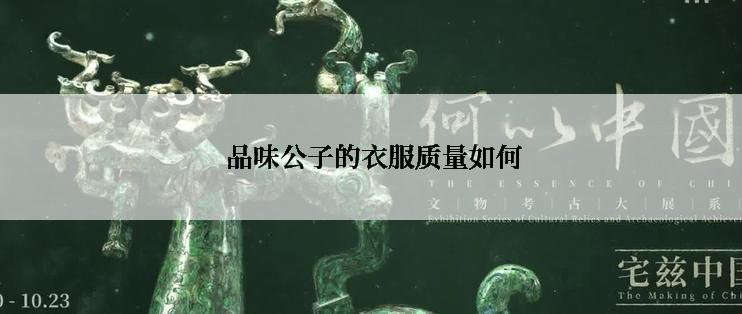 品味公子的衣服质量如何