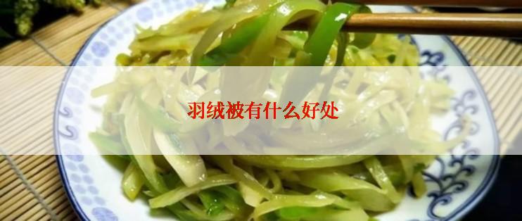  羽绒被有什么好处