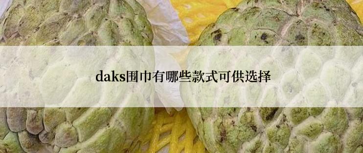  daks围巾有哪些款式可供选择