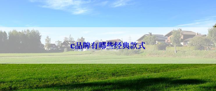 c品牌有哪些经典款式